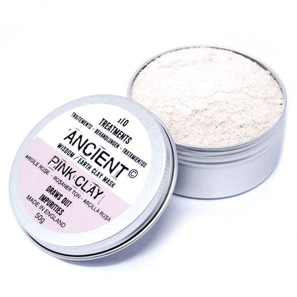Maschera viso all’argilla rosa, 75 g