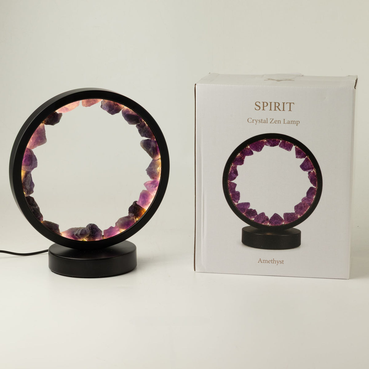 Lampada decorativa Halo con ametista – Zen Spirit