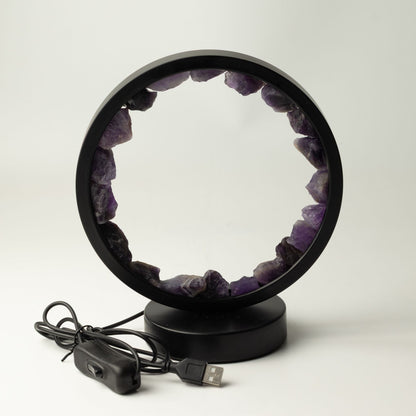 Lampada decorativa Halo con ametista – Zen Spirit