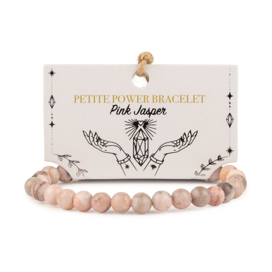 Delicato bracciale minerale Petite – diaspro rosa