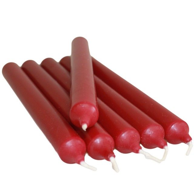 Candele da tavolo bordeaux (100 pezzi)