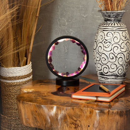 Lampada decorativa Halo con ametista – Zen Spirit