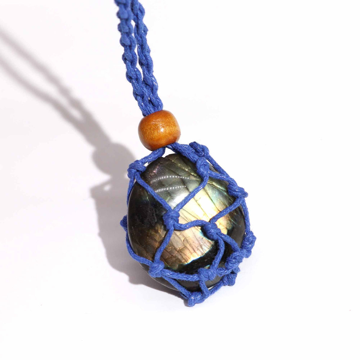 Cordino per ciondolo in minerale, 45 cm – blu scuro