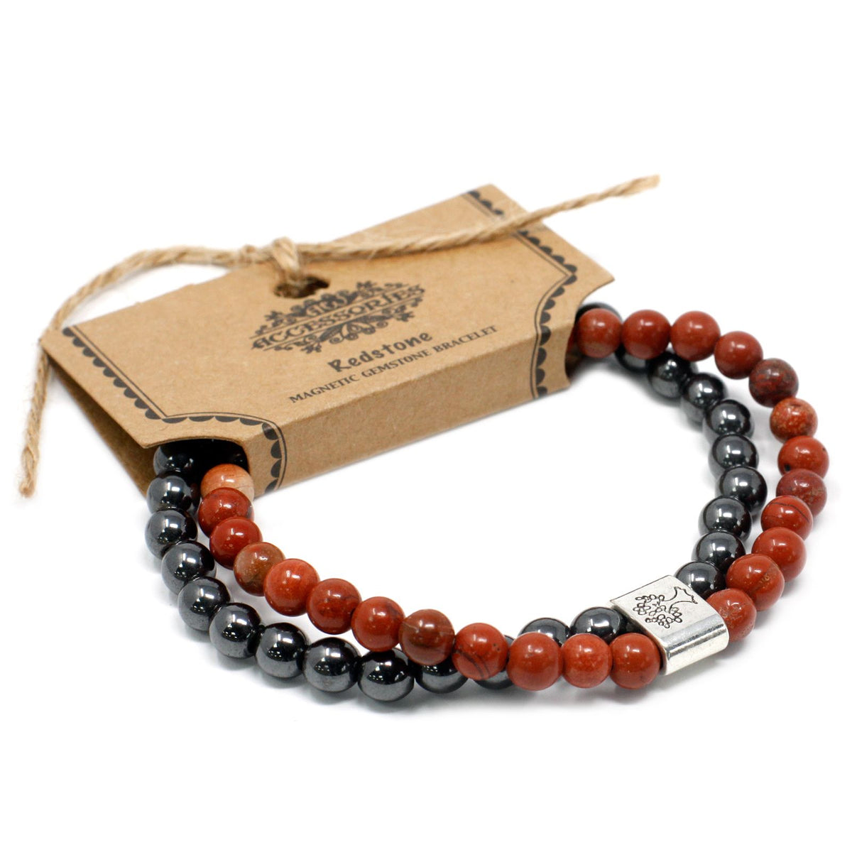 Bracciale magnetico con pietre preziose – Redstone