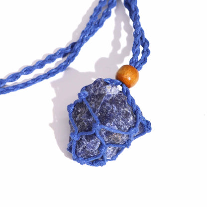 Cordino per ciondolo in minerale, 45 cm – blu scuro