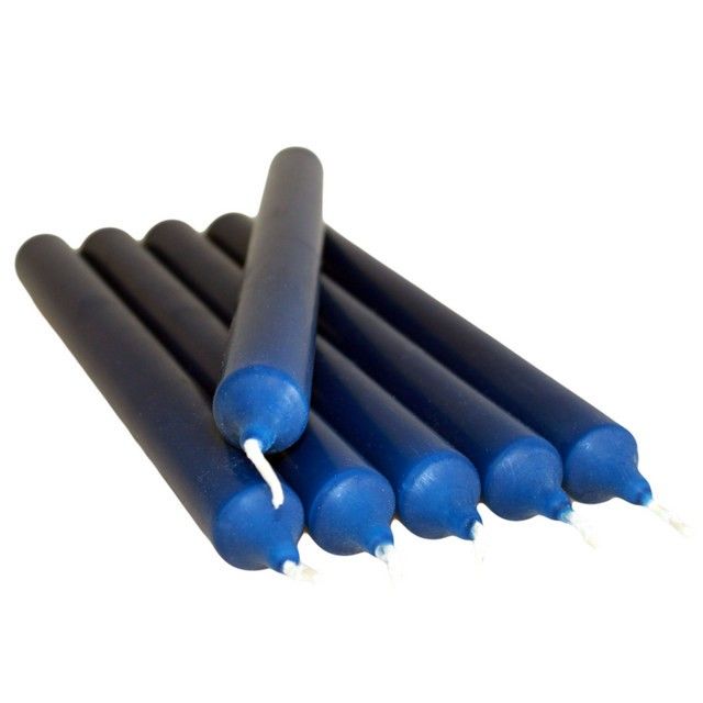 Candele da tavolo blu scuro (100 pezzi)