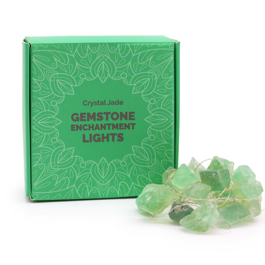Catena luminosa con minerali – Crystal Jade