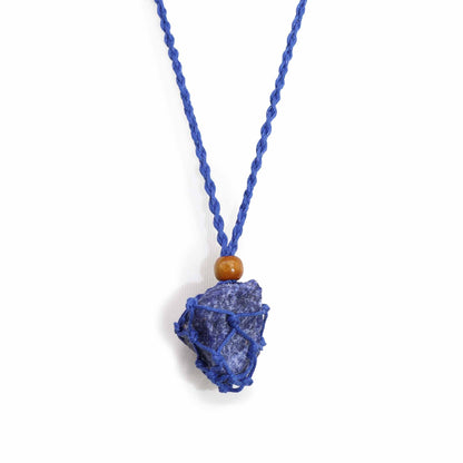 Cordino per ciondolo in minerale, 45 cm – blu scuro
