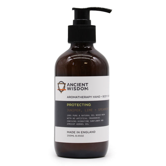 Ginepro, lime e menta verde – detergente mani e corpo 250 ml
