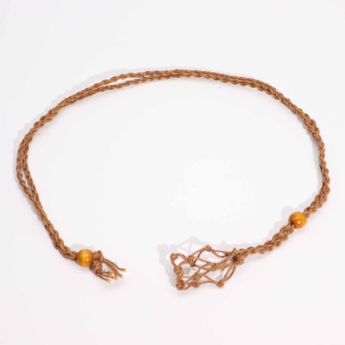 Cordoncino per ciondolo con minerale, 45 cm – marrone