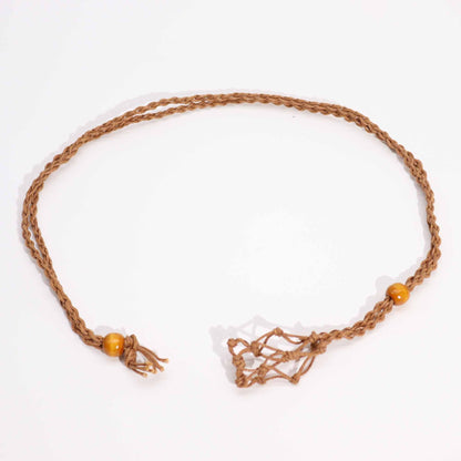 Cordoncino per ciondolo con minerale, 45 cm – marrone