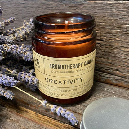 Candela di soia per aromaterapia 200 g – Creatività
