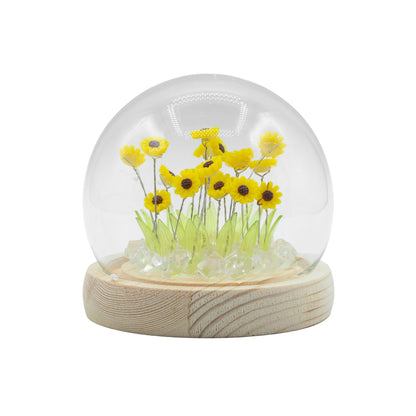 Decorazione luminosa sotto vetro – Girasole · USB