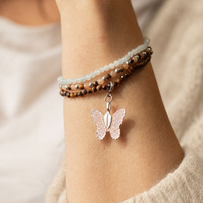 Set di 3 braccialetti minerali Nymph – Tramonto
