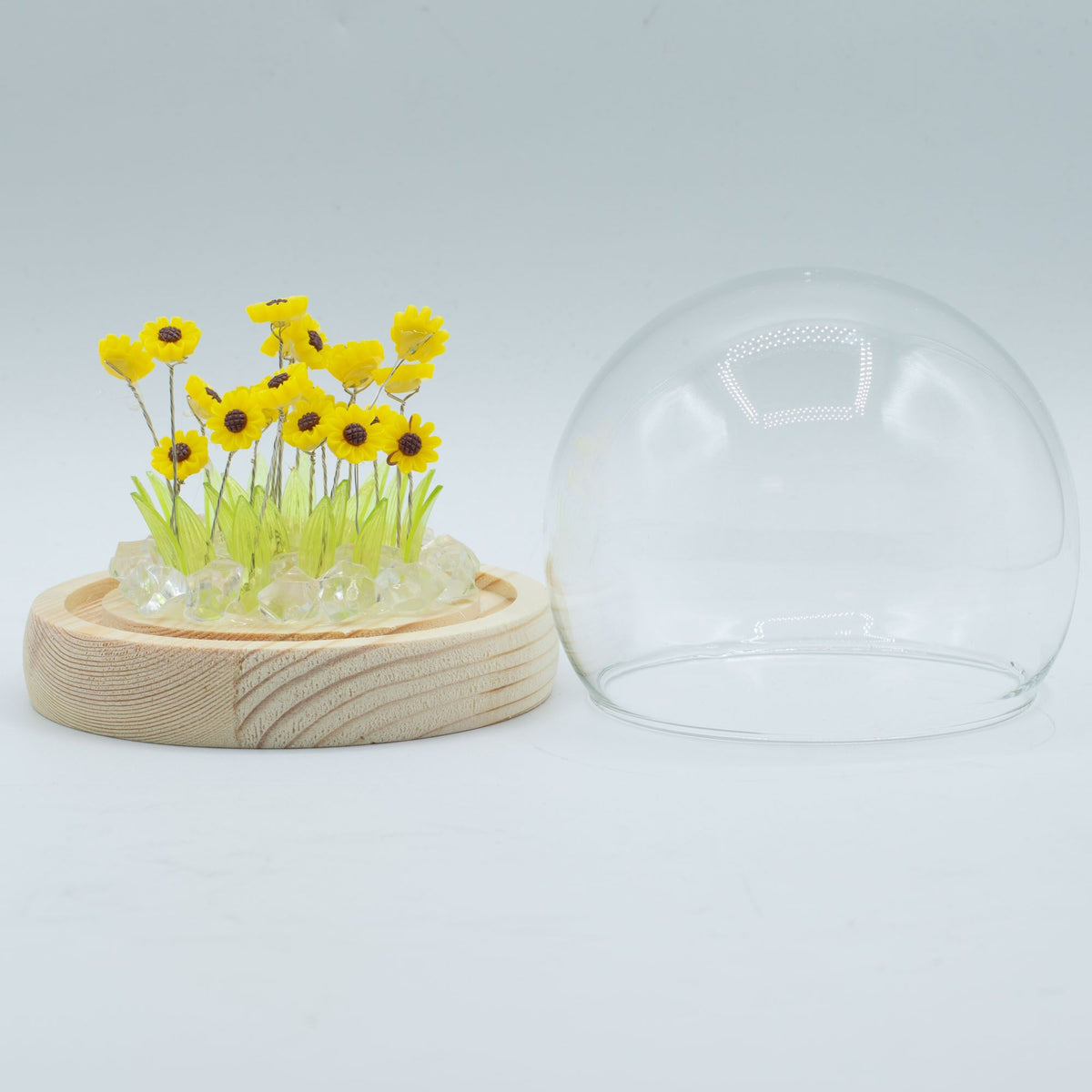 Decorazione luminosa sotto vetro – Girasole · USB