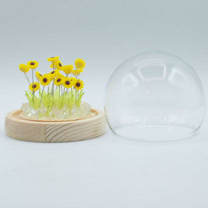 Decorazione luminosa sotto vetro – Girasole · USB