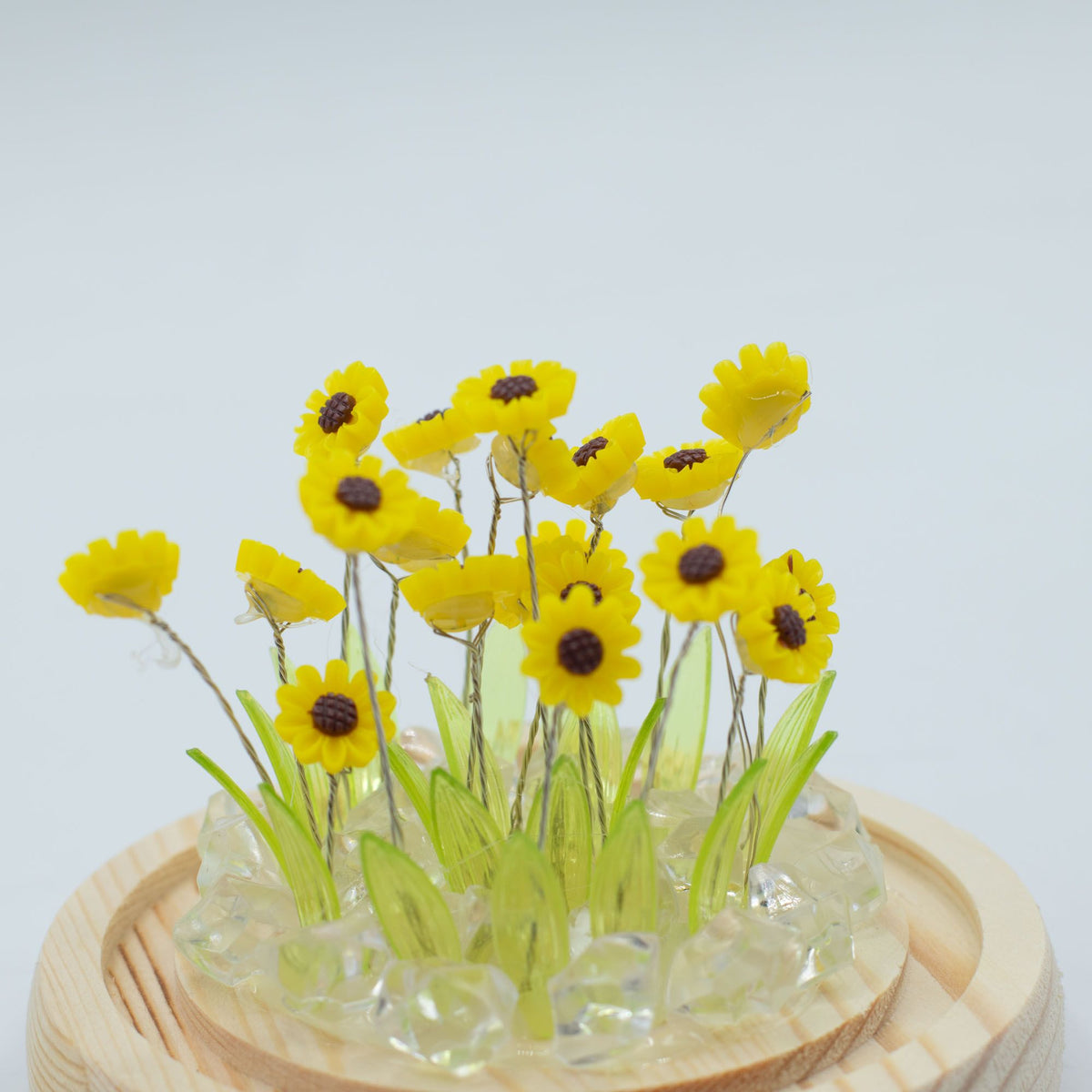 Decorazione luminosa sotto vetro – Girasole · USB