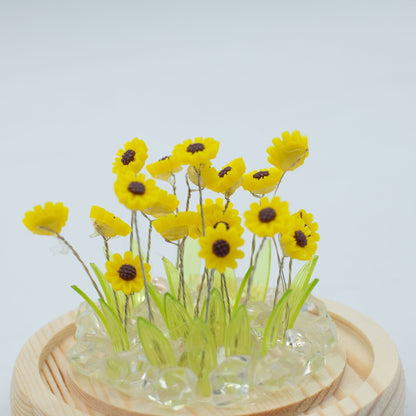 Decorazione luminosa sotto vetro – Girasole · USB