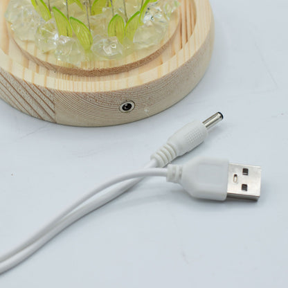 Decorazione luminosa sotto vetro – Girasole · USB