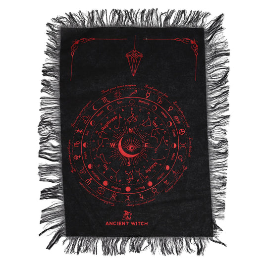 Tappetino per pendolo Ancient Witch – Occhio · nero e rosso