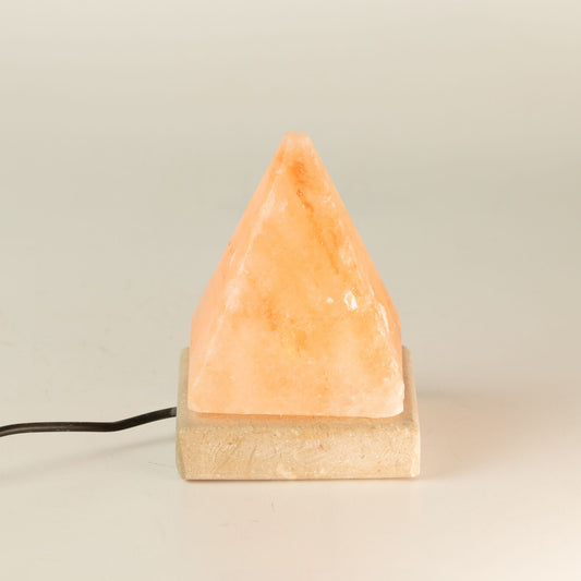 Lampada di sale USB a piramide, 9 cm – luce bianca