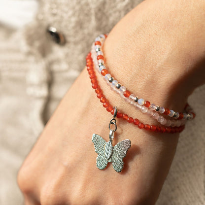 Set di 3 braccialetti minerali Nymph – Amore e Fiamma